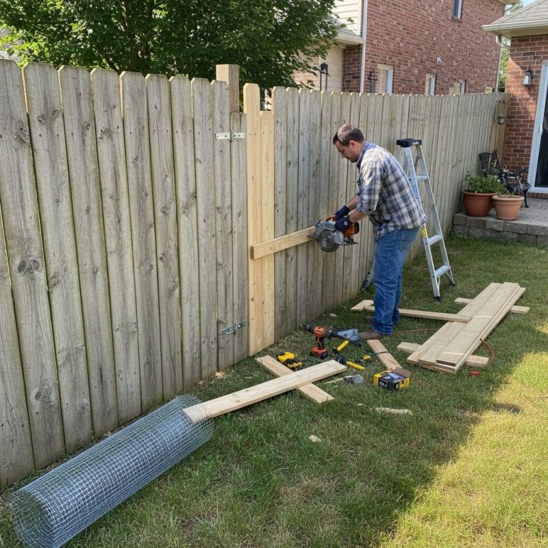 Local Fence Slat Installation pros at work